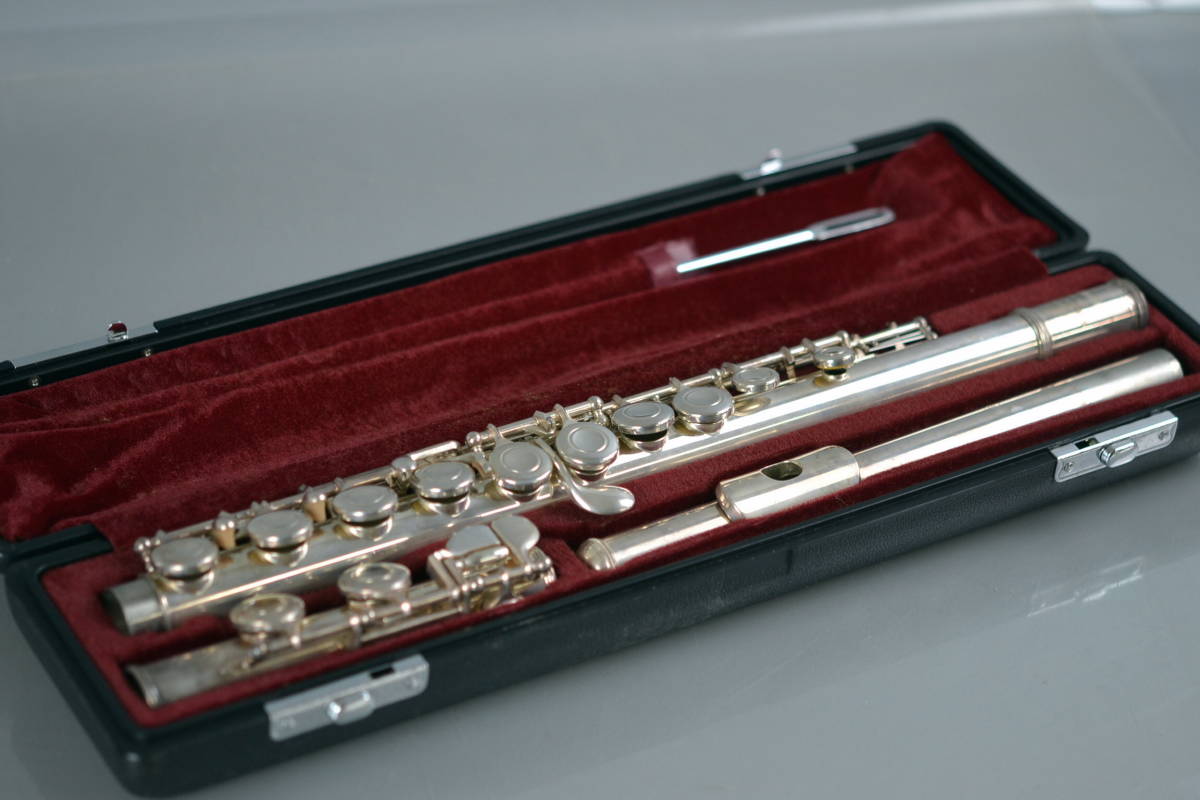 F YAMAHA ヤマハ フルート YFL211S YFL-211S ハードケース付き 木 ...