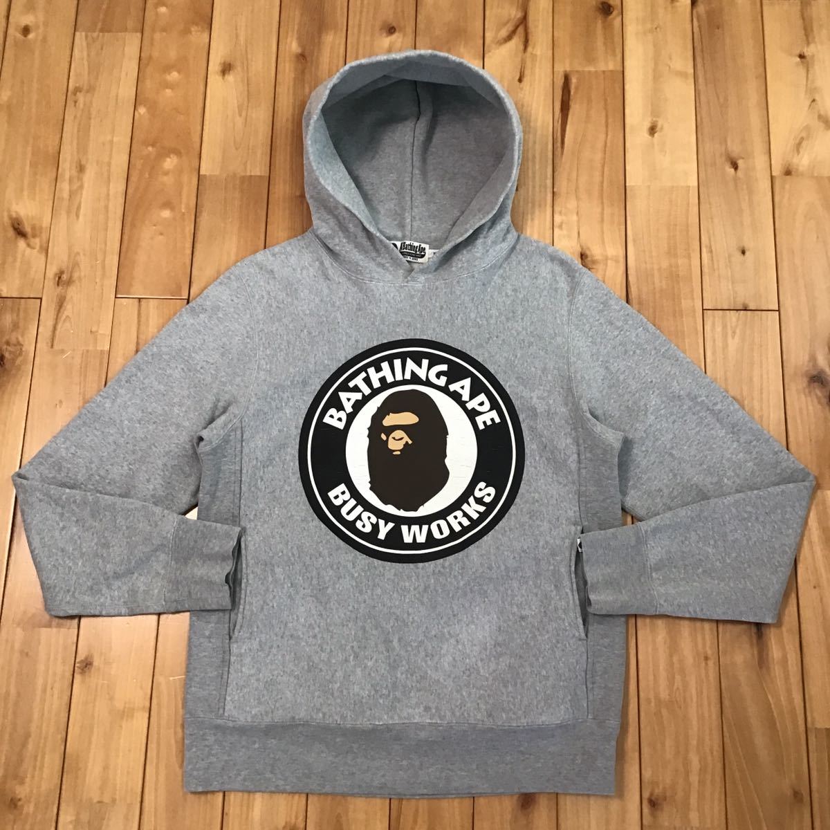 BAPE サークルロゴ プルオーバー パーカー Mサイズ a bathing ape BAPE