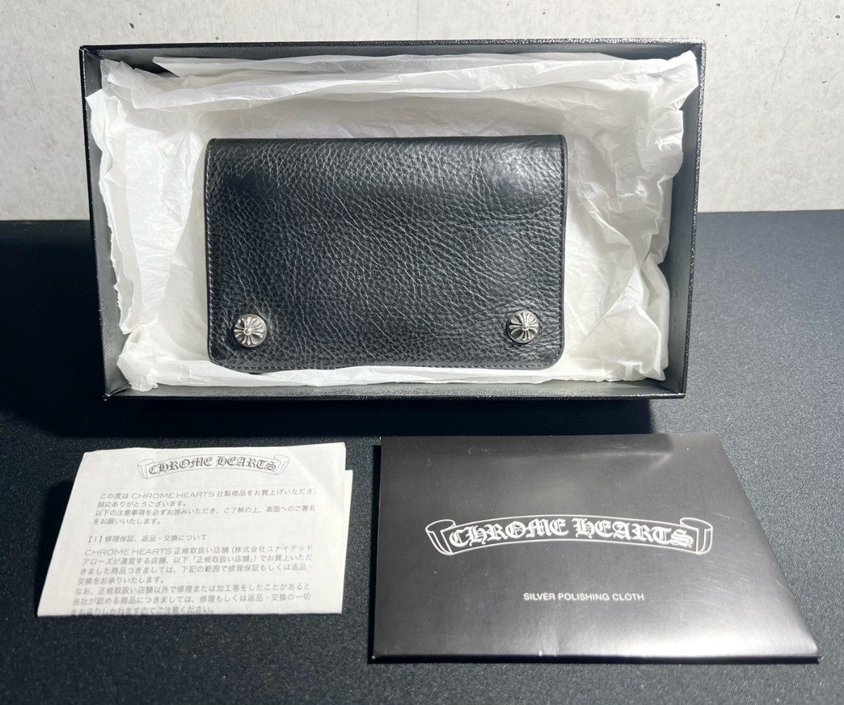 ほぼ新品未使用!クロムハーツ 2zip ウォレット 折財布 csosuprimentos