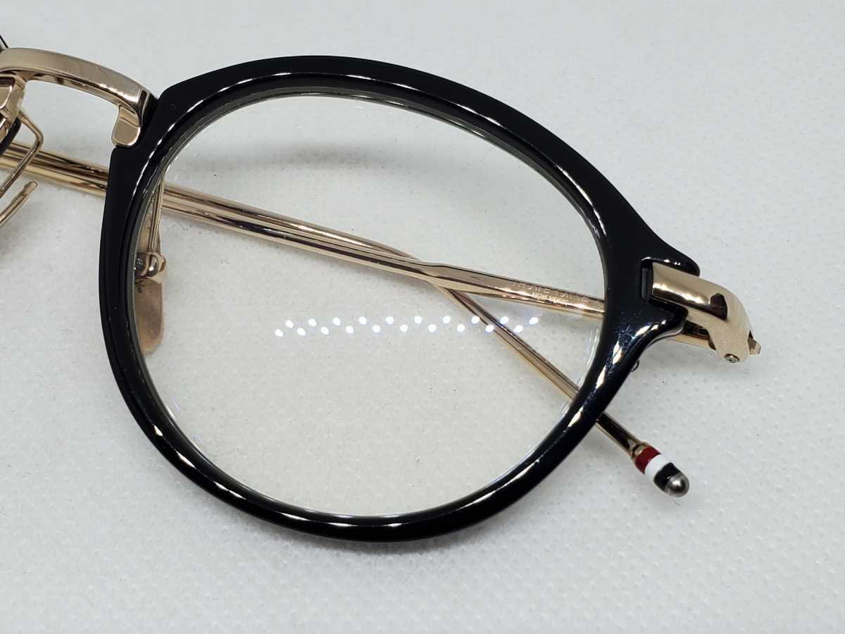 THOM BROWNE トムブラウン メガネ TB-011 A BLK GLD 49 tb-011a tb011