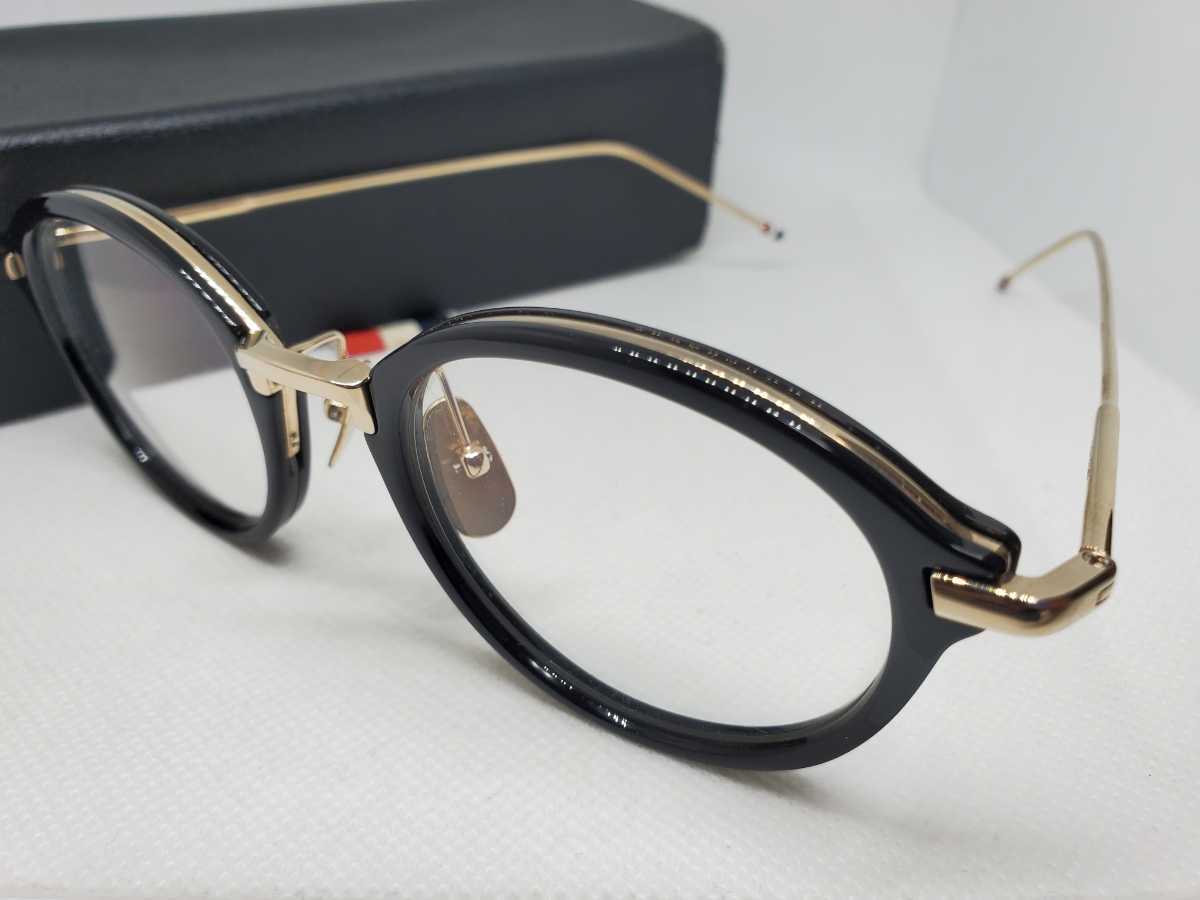 THOM BROWNE トムブラウン メガネ TB-011 A BLK GLD 49 tb-011a tb011
