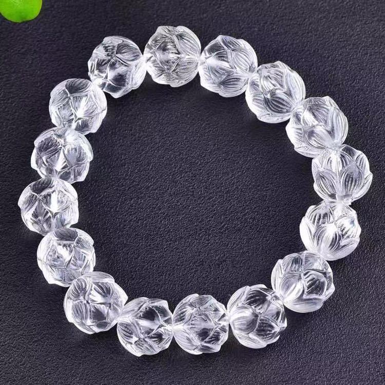 高級】白水晶 ブレスレット 14x14mm | bioimune.com.br