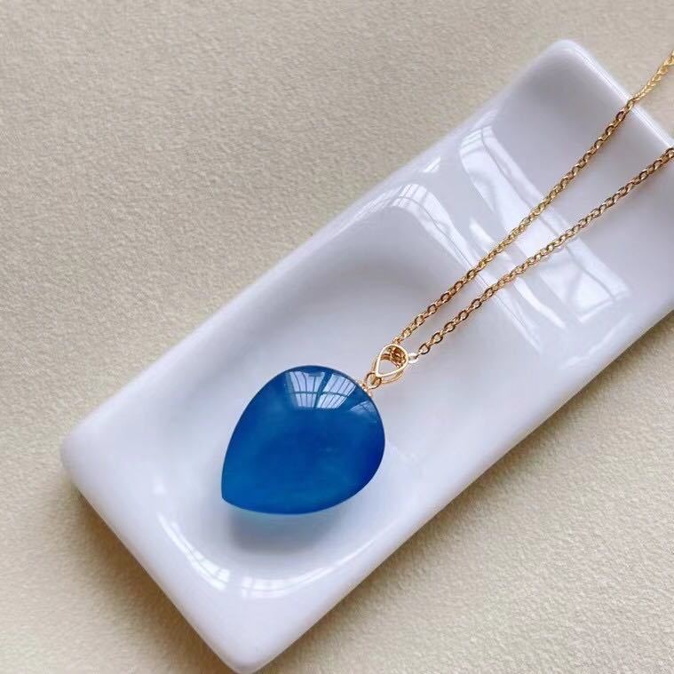 高級】天然 アクアマリン ネックレス 4.7g | bioimune.com.br