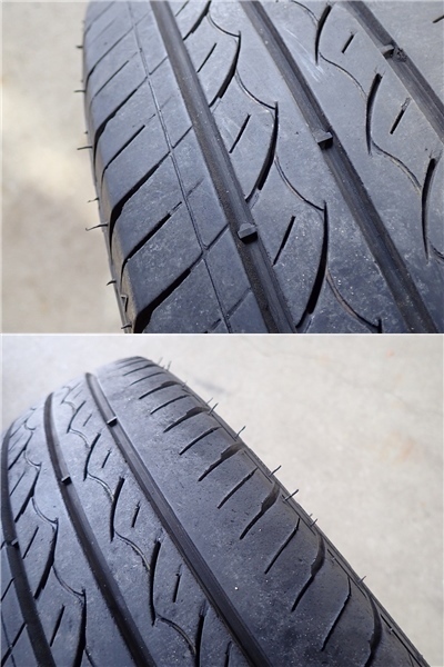 NP1078【送料無料145/65R15 175/55R15】ミツビシ i アイ などに 中古夏タイヤアルミセット ▼15×4.5J 6.5J 100/4H ET43 ET38▼_画像10