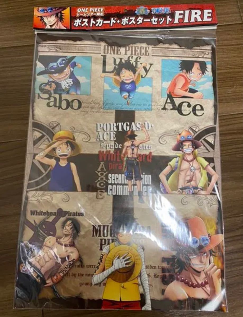 ワンピース エース ポストカード ポスター ワンピース展限定