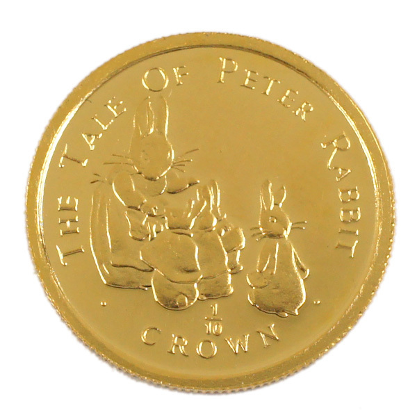 A/美品】 ピーターラビット 金貨 1994年 1/10オンス エリザベス2世