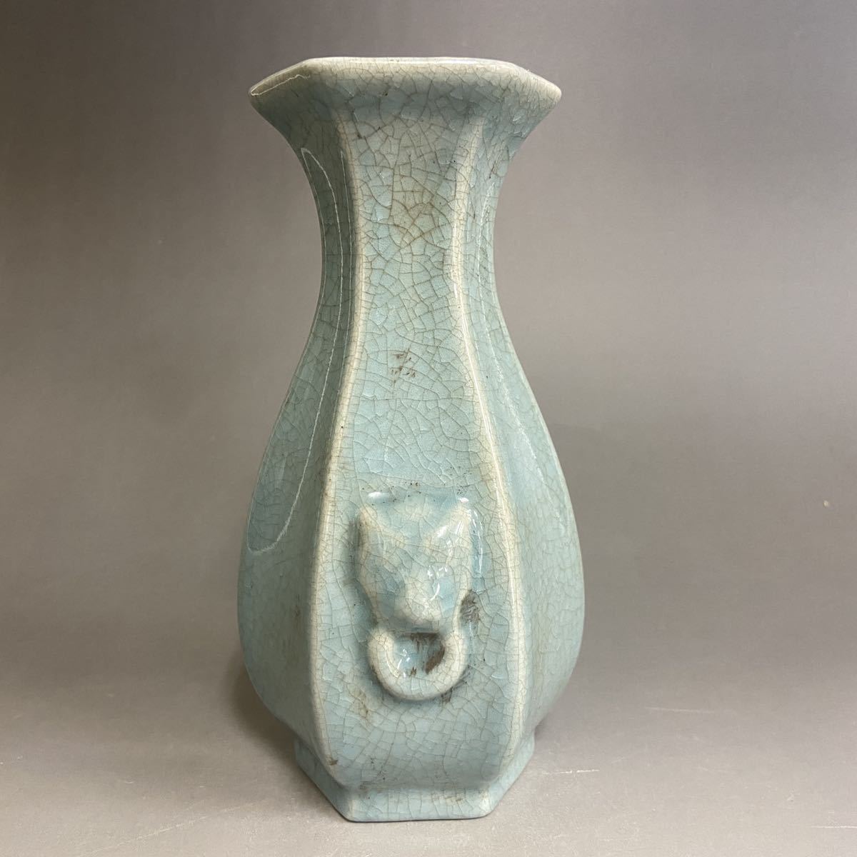 青磁 花入れ 置物 花瓶-