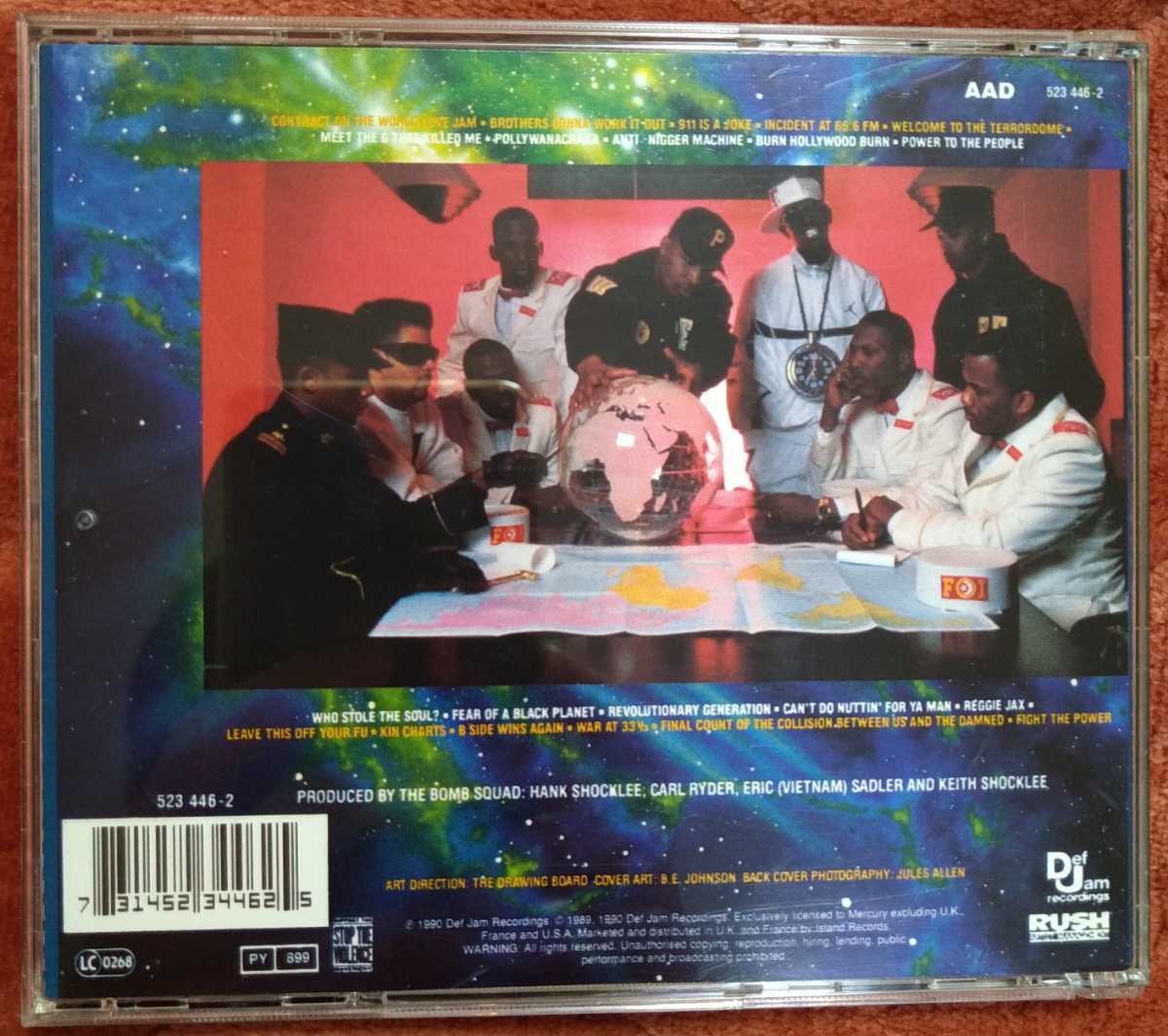 Public Enemy Fear Of A Black Planet 旧規格輸入盤中古CD パブリック・エナミー ブラック・プラネット ターミネーターX def jam 523 446-2_画像2