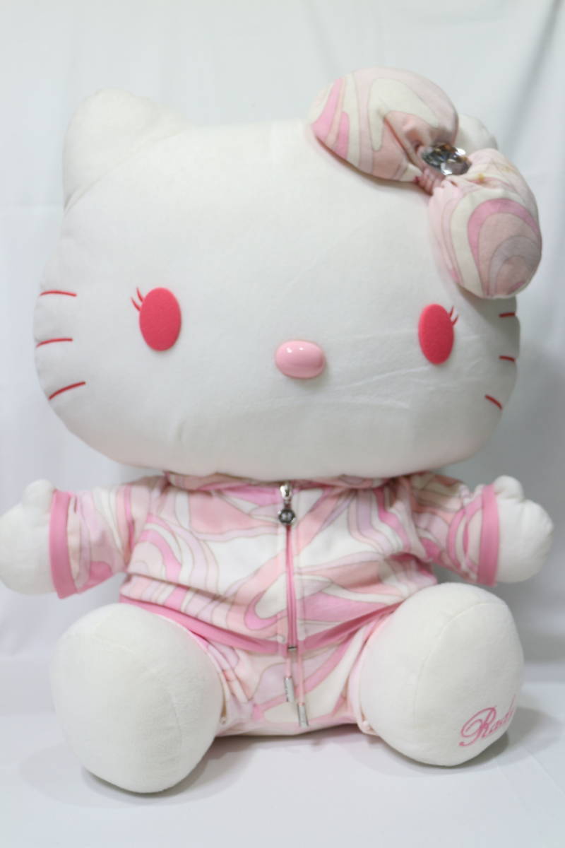 ★ぬいぐるみ★希少　Rady×Hello Kitty　ノベルティ　ハローキティ　2013年　ラージサイズ　ハートマーブル柄◆60cm