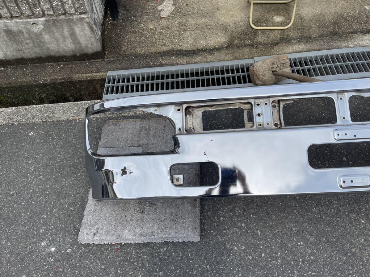 1円スタート 日野グランドプロフィア初期型純正メッキバンパー