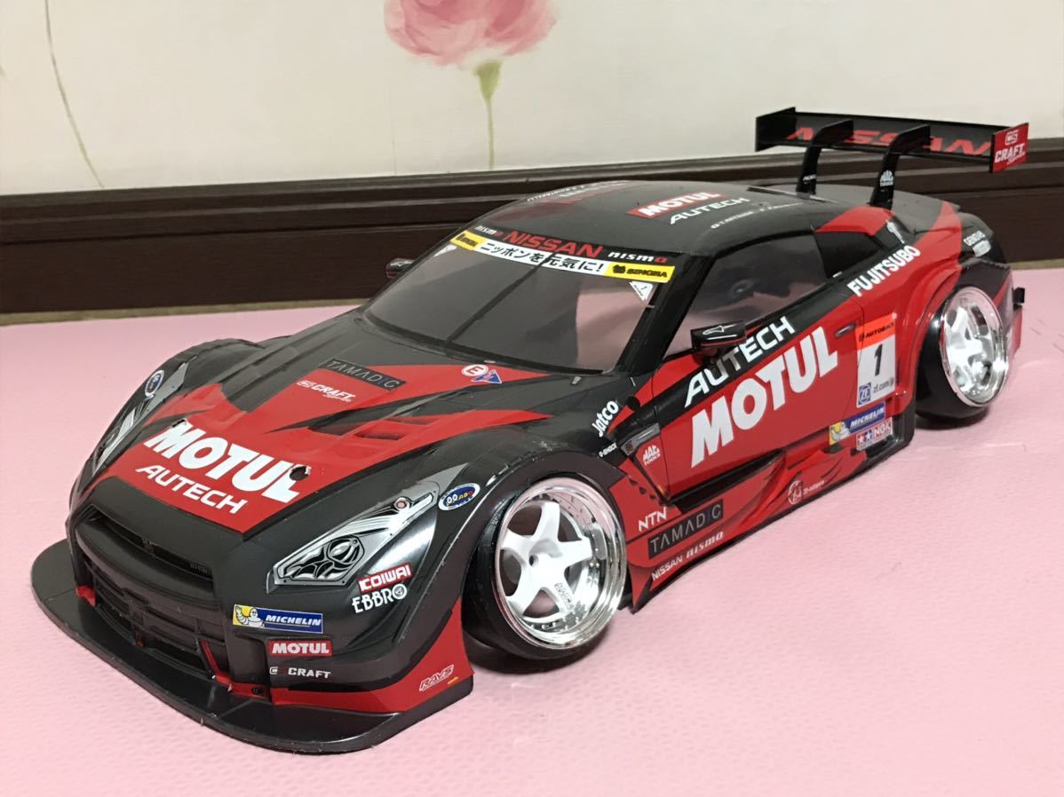 送料無料　1/10 日産　GT-R R35 モチュール　オーテック　レーシングカー　タミヤ　ラジコン　ボディ　TAMIYA NISSAN MOTUL AUTECH