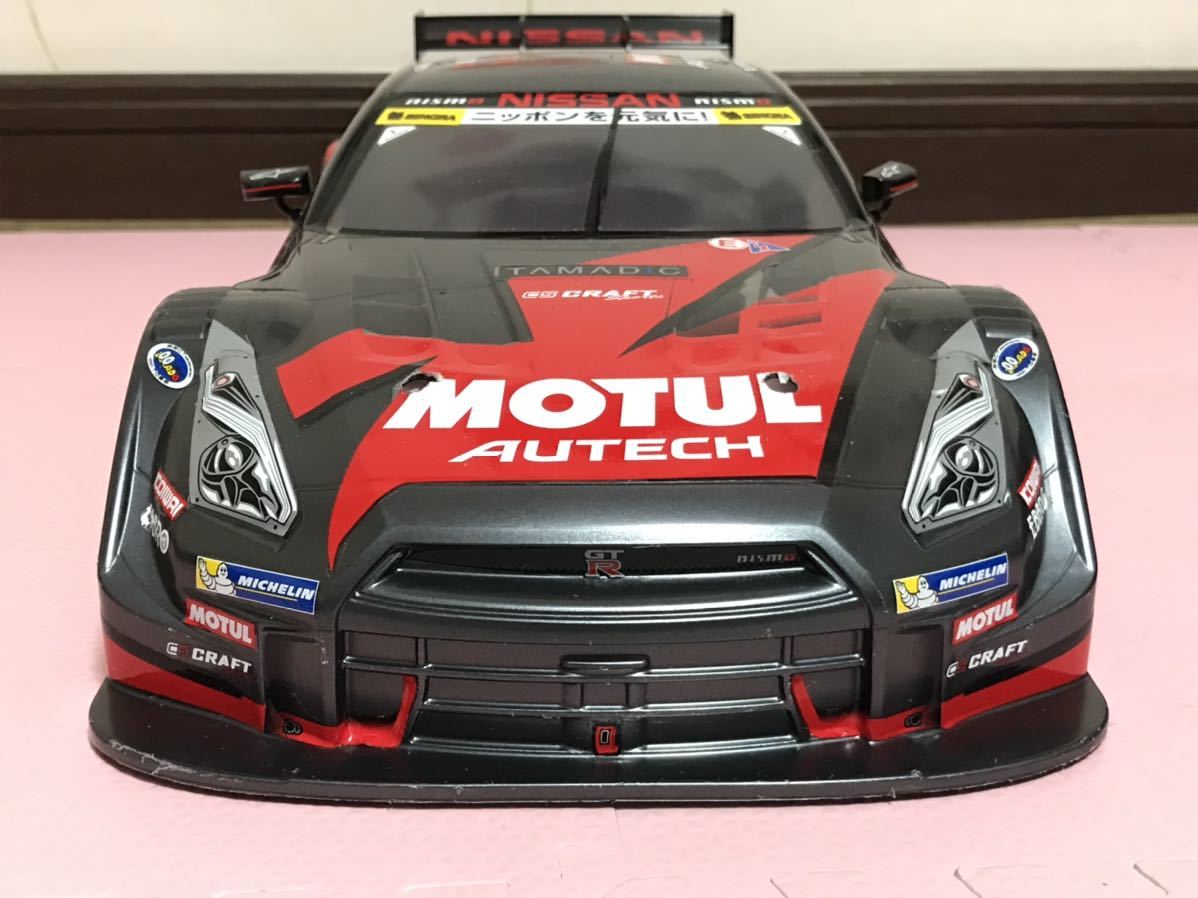 送料無料　1/10 日産　GT-R R35 モチュール　オーテック　レーシングカー　タミヤ　ラジコン　ボディ　TAMIYA NISSAN MOTUL AUTECH