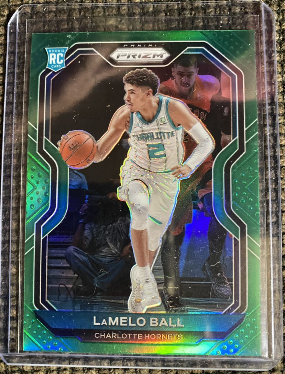 1円スタート」2020-21 Panini Prizm Lamelo Ball Green Prizmルーキー