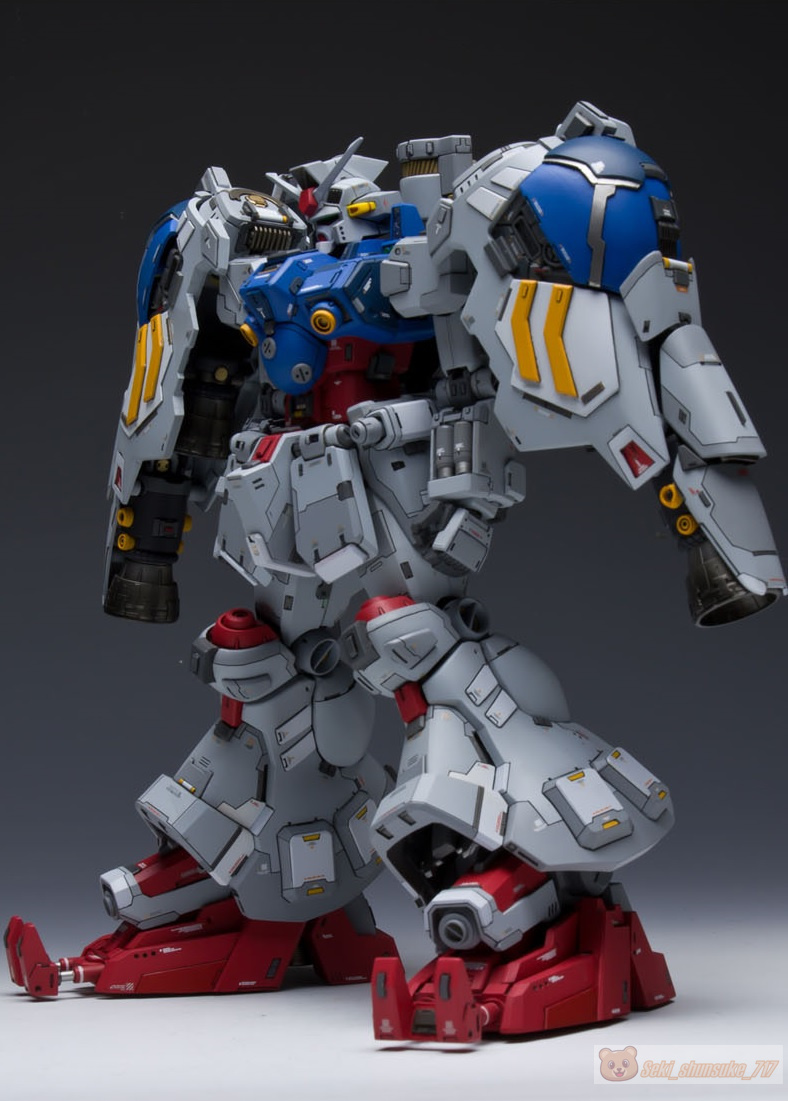 【INDUSTRIAL GEAR】1/100 RX-78 GP02A ガンダム試作2号機サイサリス MG 未塗装 レジン ガレージキット 未組立 新品_画像3