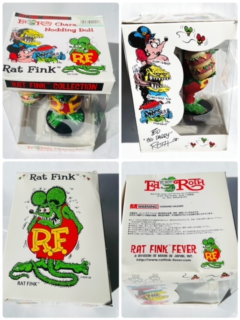 ラットフィンク　ボビングヘッド　Rat Fink エドロス　ハンバーガー　EdROTH NoddingDoll アメ雑貨　フィギュア ジャンク　破損品_画像10