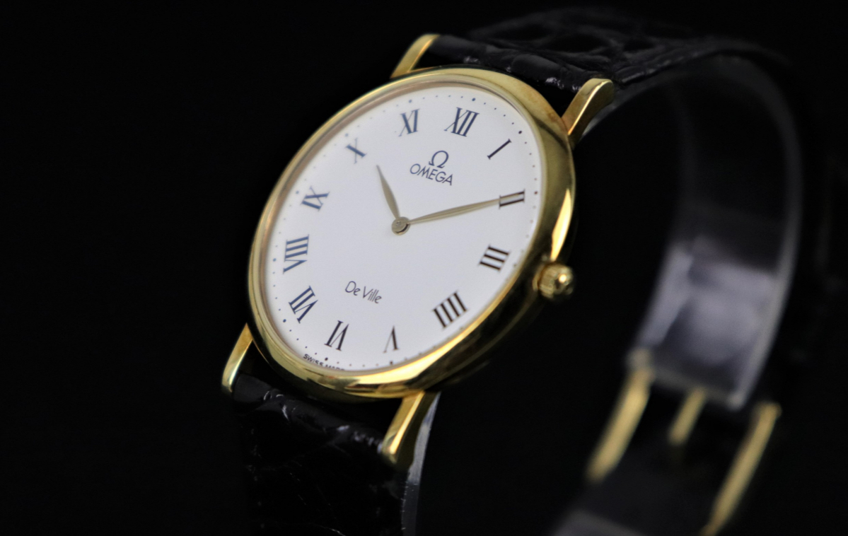 18K 金無垢】 OMEGA オメガ Deville デビル 750刻印 メンズ腕時計