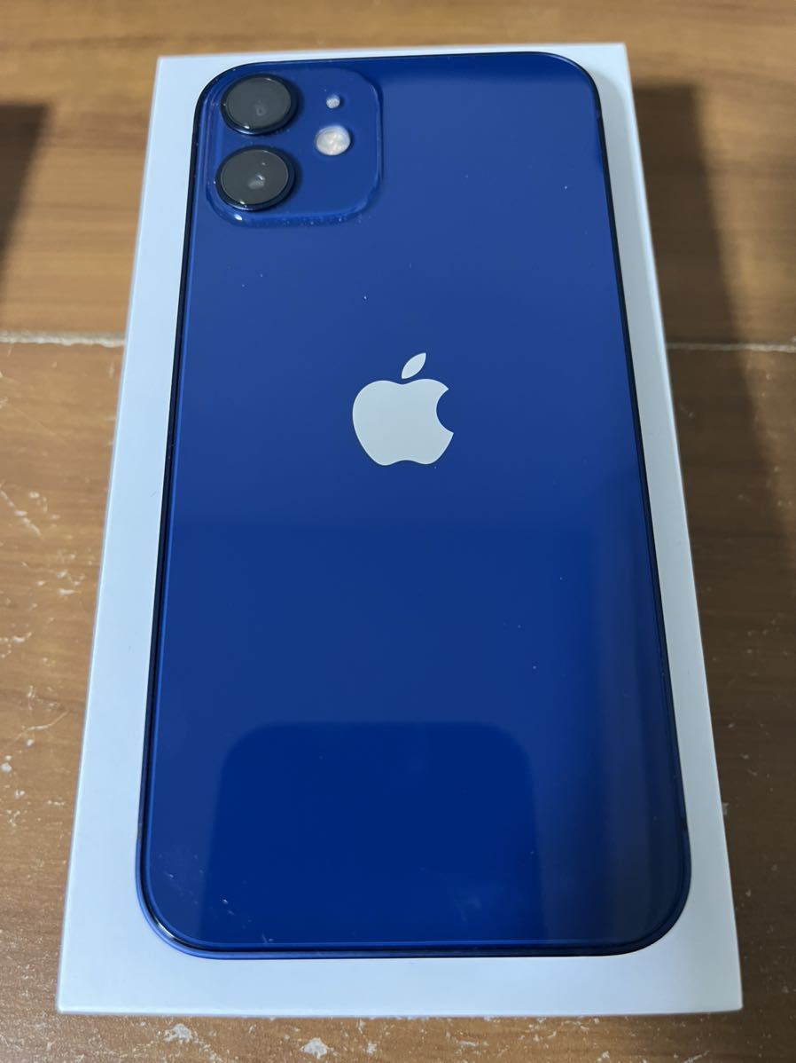 Apple iPhone12 mini 128GB ブルー SIMフリー 美品 AppleCare+付き