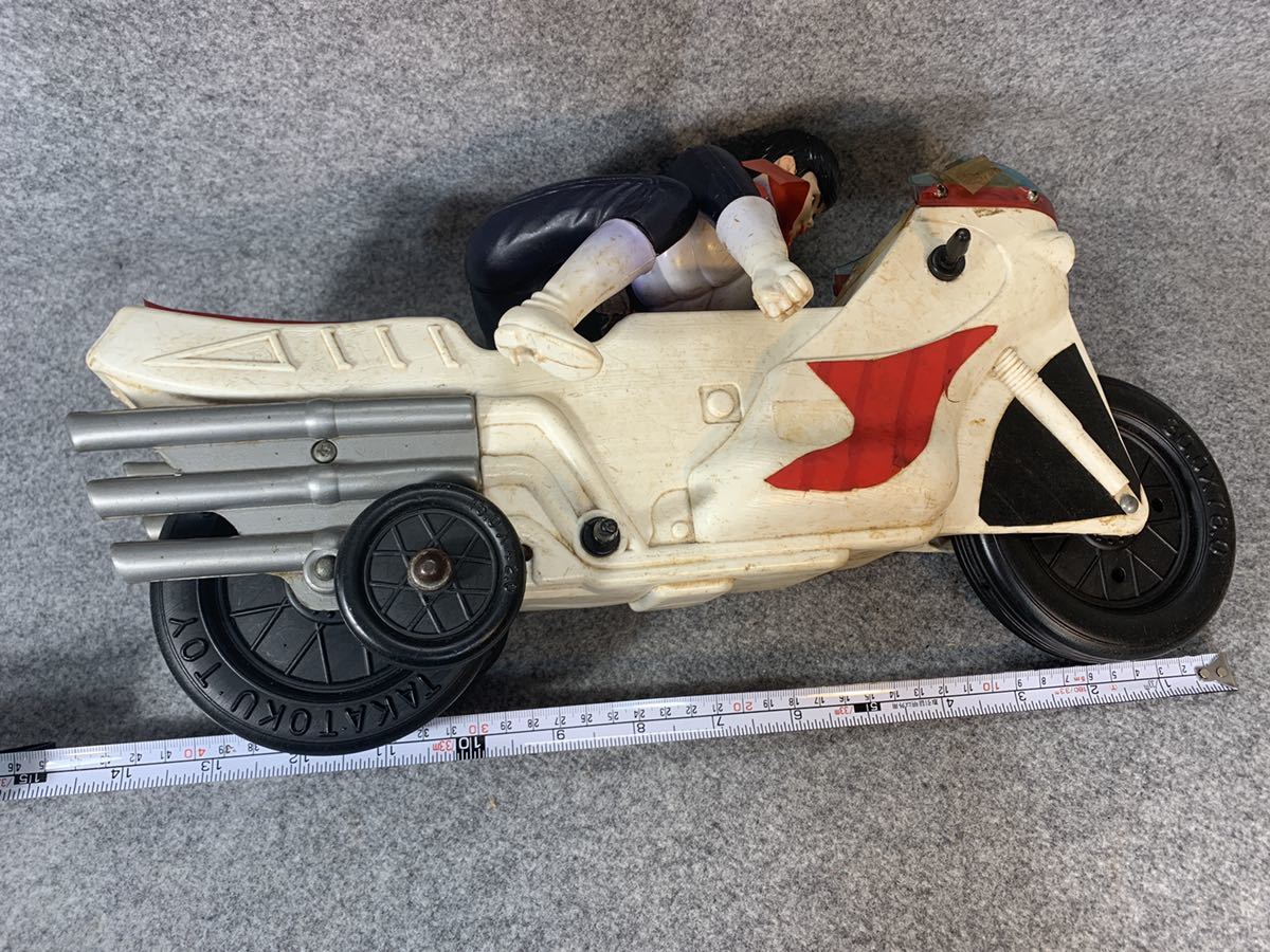 タカトク 仮面ライダー1号 サイクロン号 ソフビ 当時物 玩具 タカトク 仮面ライダー1号 サイクロン号 ソフビ 当時物 玩具