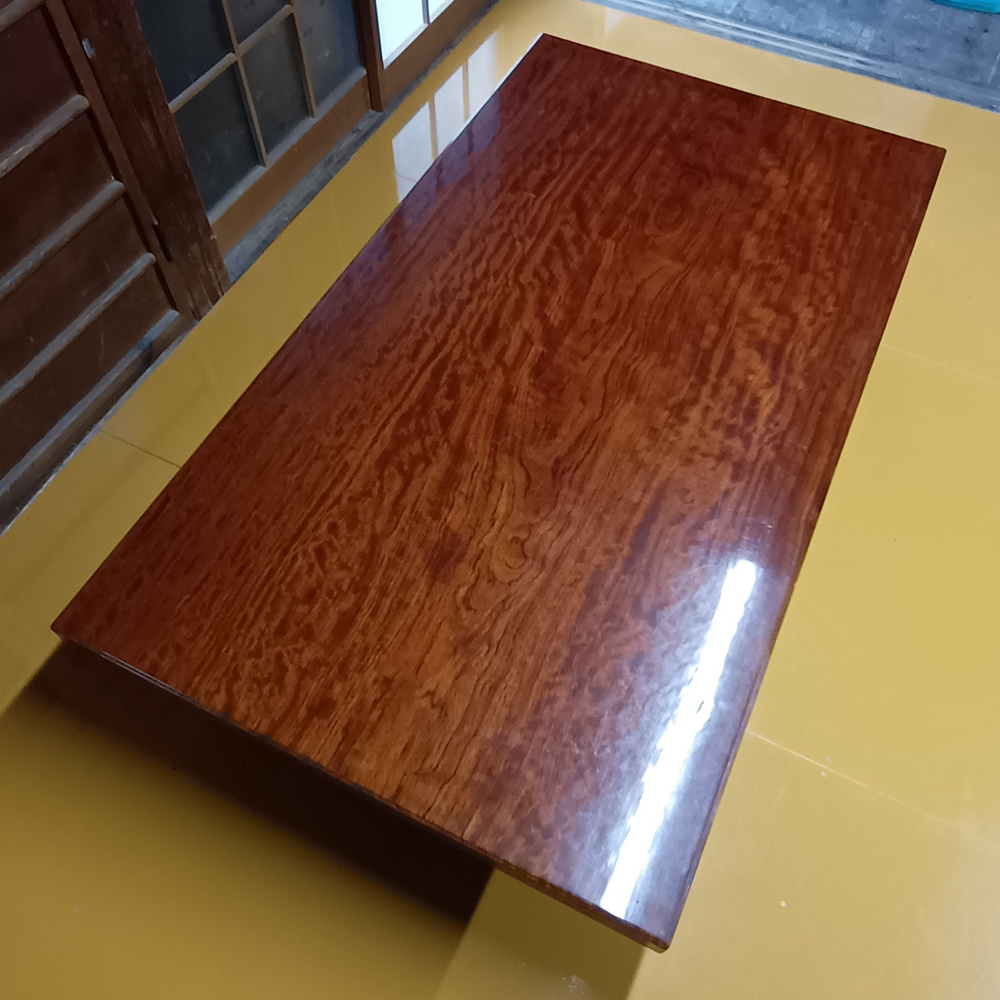 佐賀県発 ☆ 天然木 けやき 一枚板 座卓 座敷机 古民家 テーブル