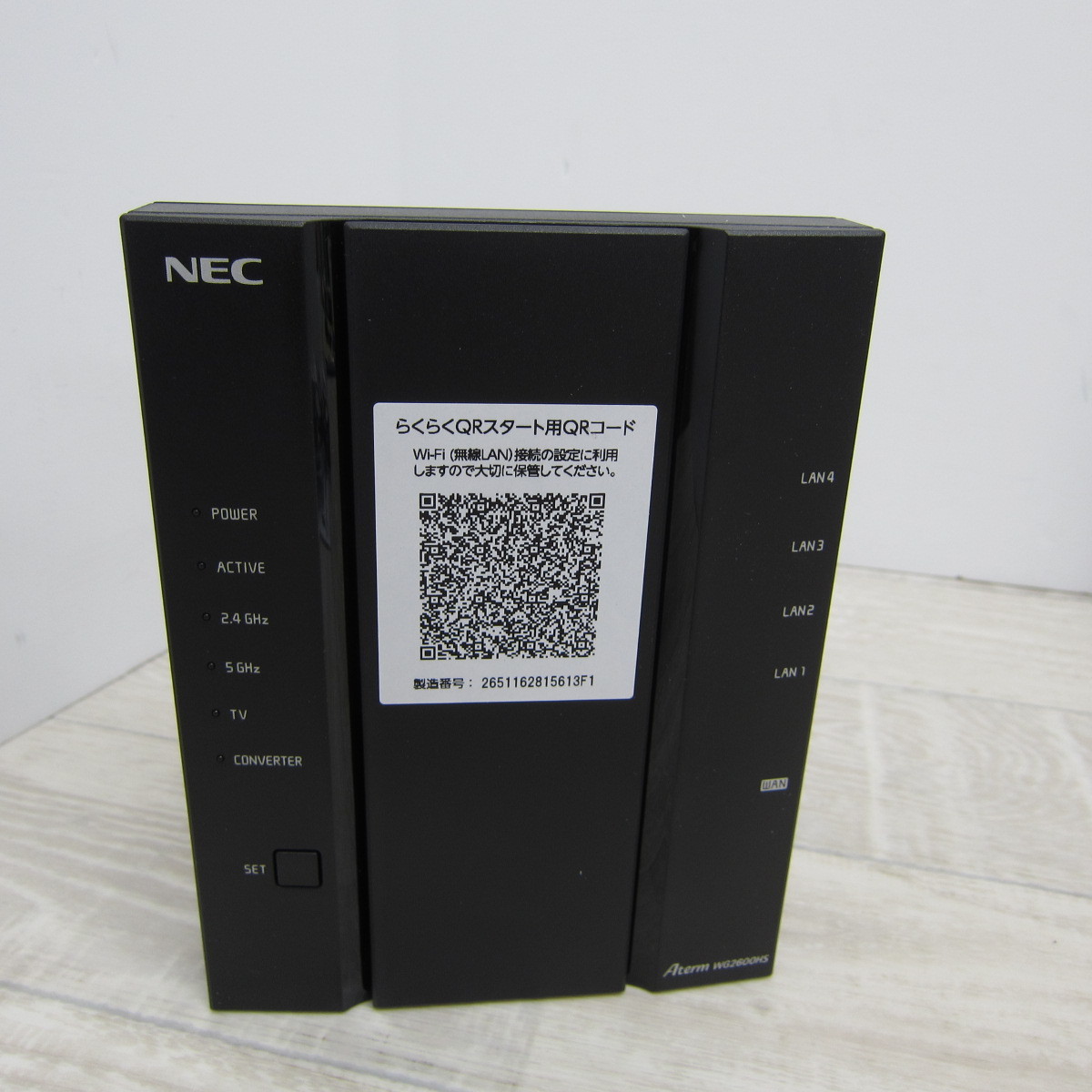 ソルボワ NEC 無線LAN WiFi ルーター Wi-Fi5 (11ac) WG2600HS Atermシリーズ 4ストリーム (5GHz帯  通販