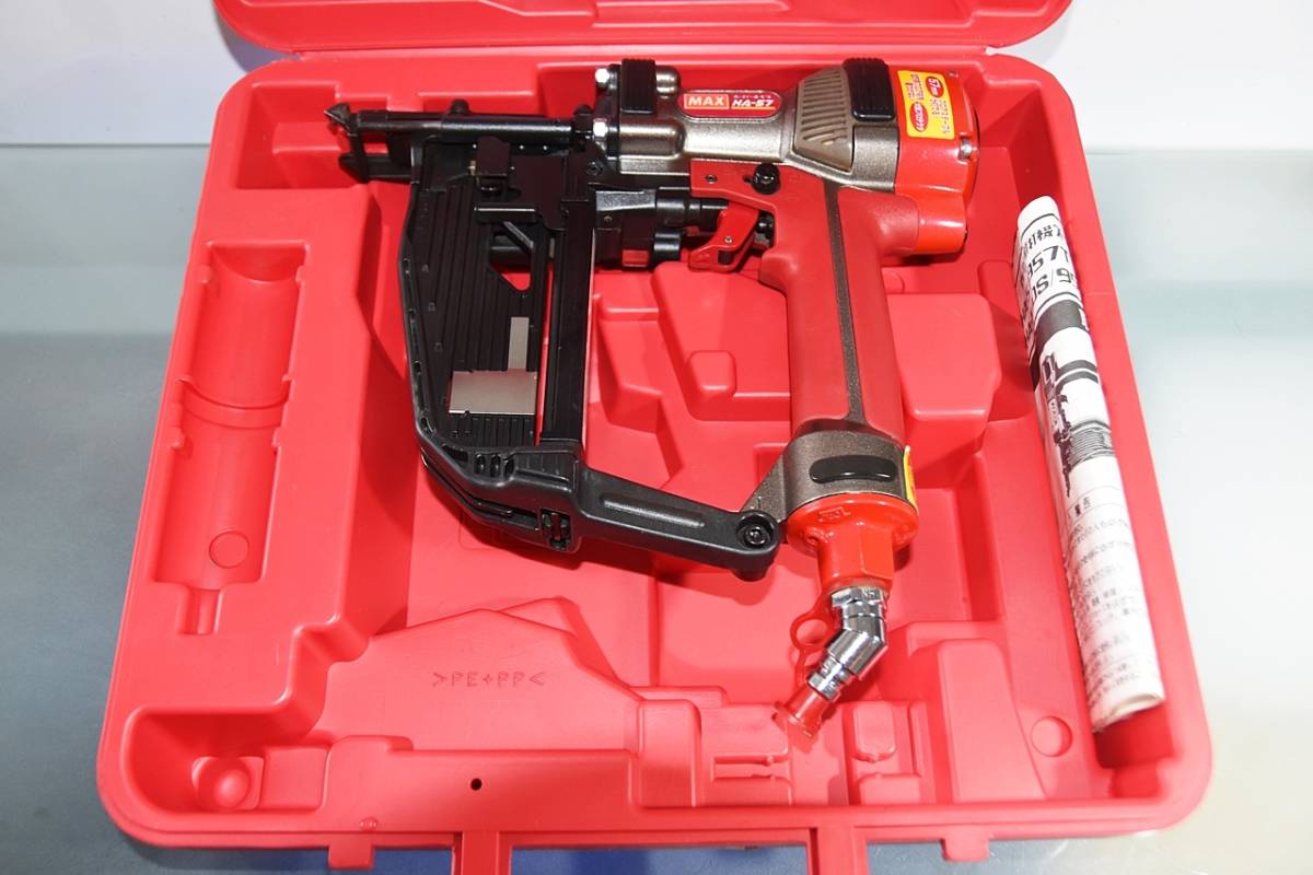 数回使用 MAX 高圧 フロアネイラ HA-57/957T スーパーネイラ 釘打機
