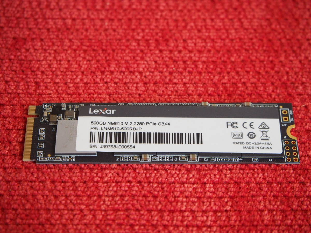 ヤフオク! - Lexar 内蔵SSD 500GB M.2 NM610 Type2280 PCIe3.0x4