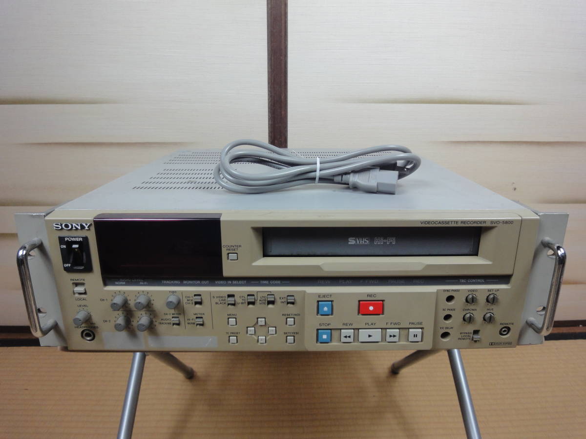 ◇◇SONY S-VHS ビデオカセットレコーダー SVO-5800 ジャンク