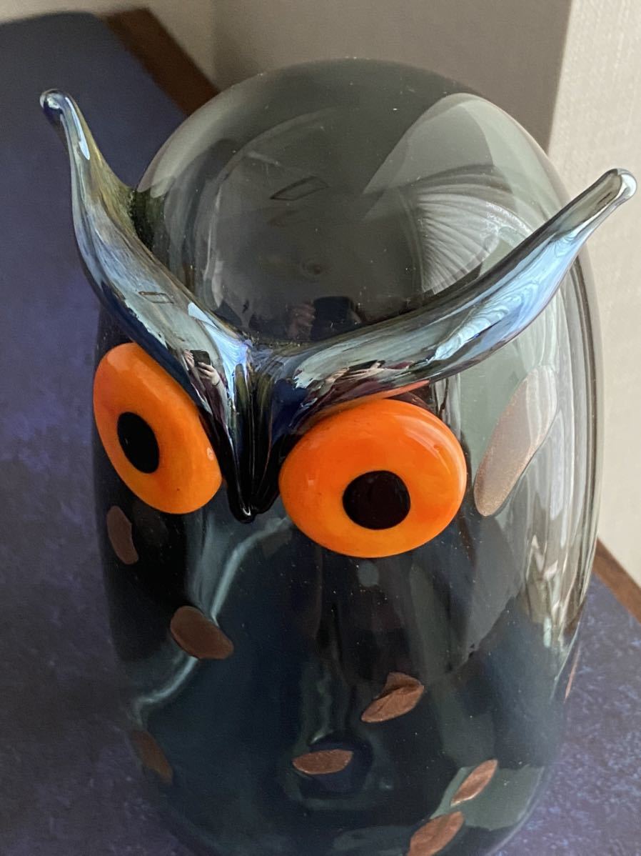 iittala イッタラ◆Oiva Toikka オイバ・トイッカ◆Birds by Toikka Long-eared owl　◆新品　梟　 長耳フクロウ　ふくろう　ガラス