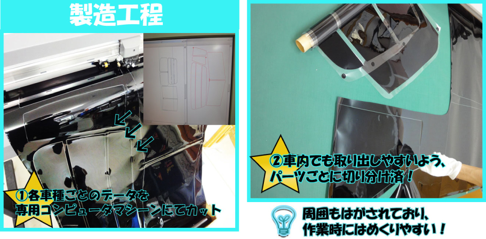 カーフィルム カット済み 車種別 スモーク グランビア ４Ｄ前期 H1# リアセット_画像5