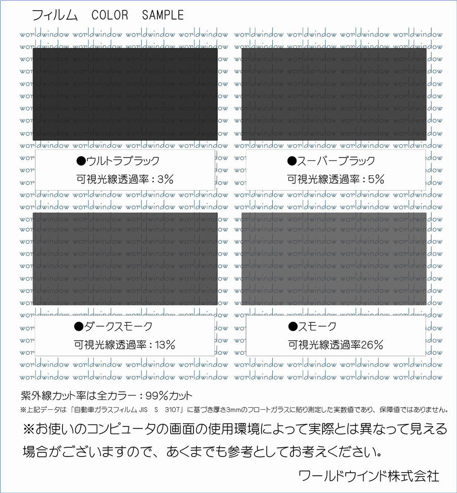 カーフィルム カット済み 車種別 スモーク アルトラパン HE33S グレードL リアセット_画像3