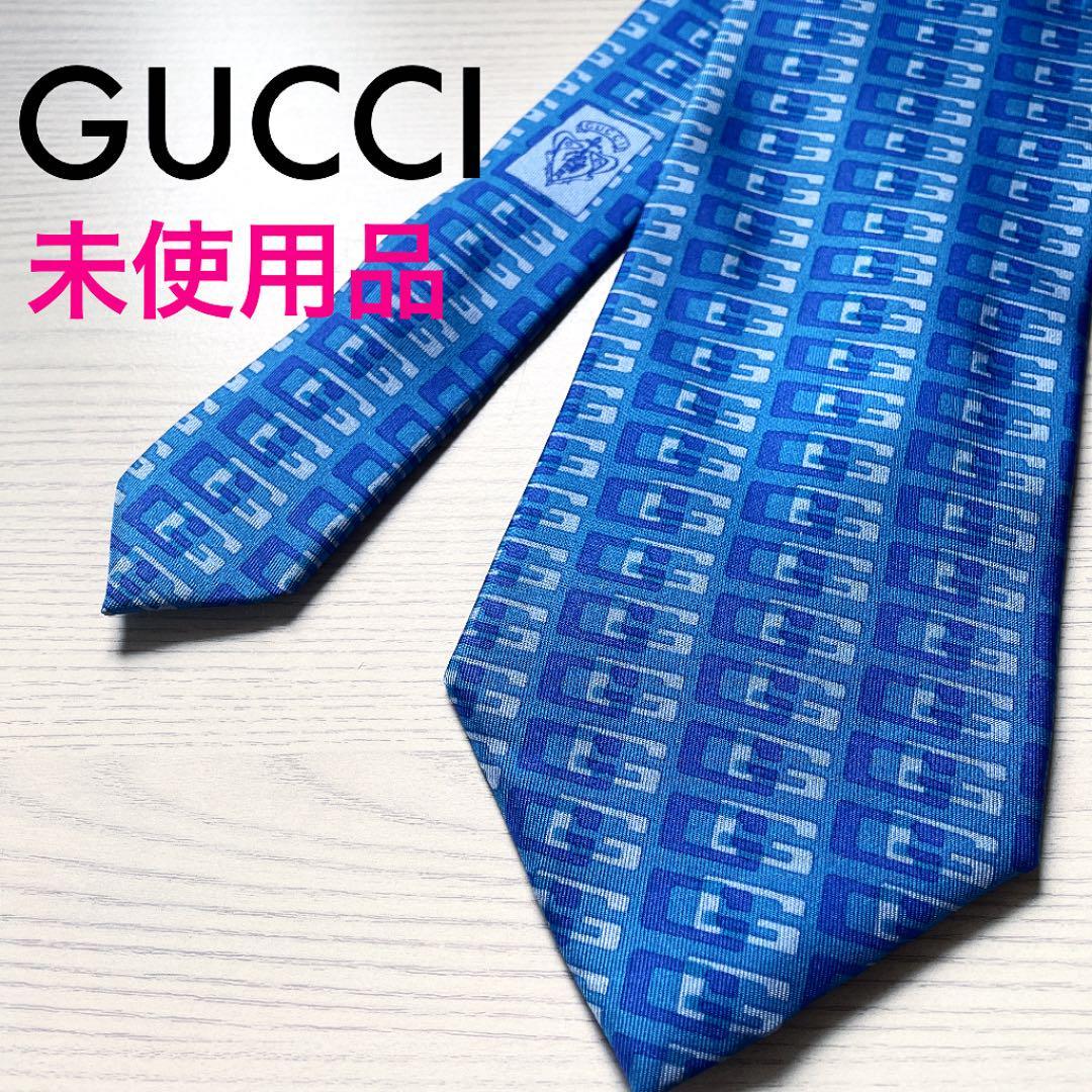 早割クーポン! ✨未使用✨ 現行 レア GUCCI ネクタイ シルク100