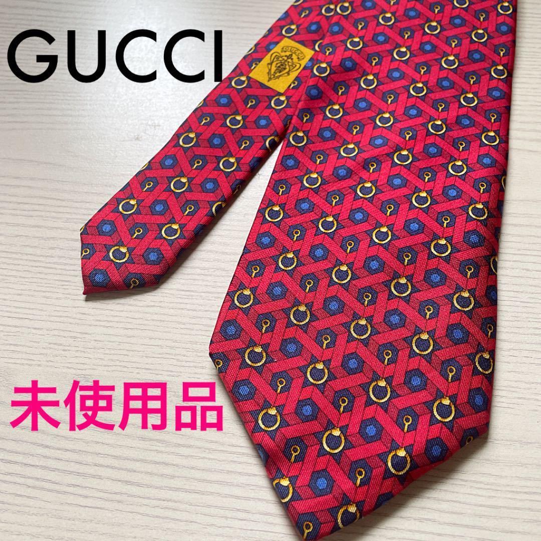 未使用】GUCCI ネクタイ ハイブランド クリーニング済み レッド | www