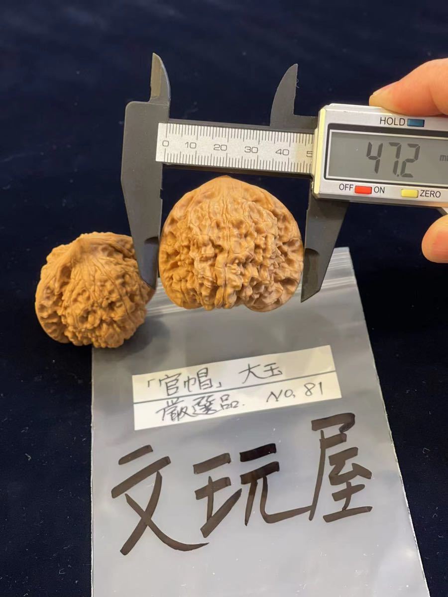 遊び胡桃 大玉 厳選品 官帽No.81 くるみ 趣味 健康グッズ コレクション