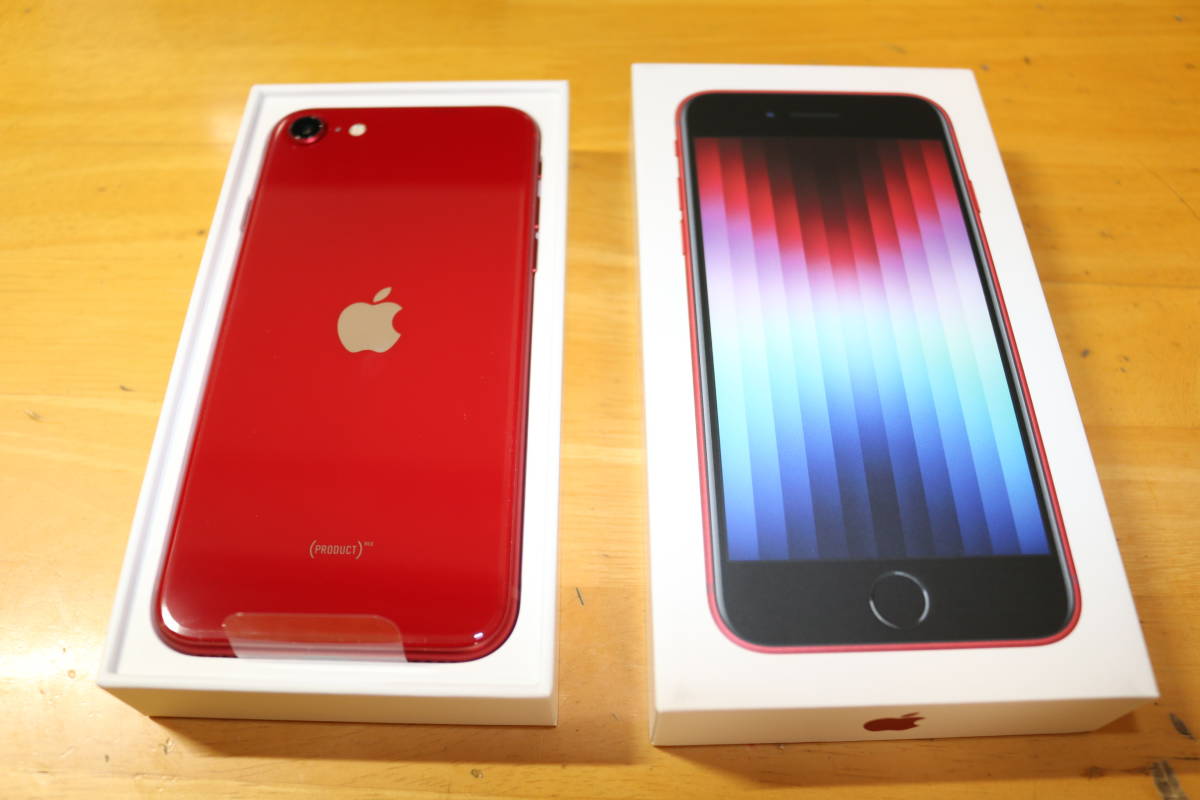 激安通販サイトです (新品未使用品) iPhone SE3 64GB RED (SIMフリー) スマートフォン本体