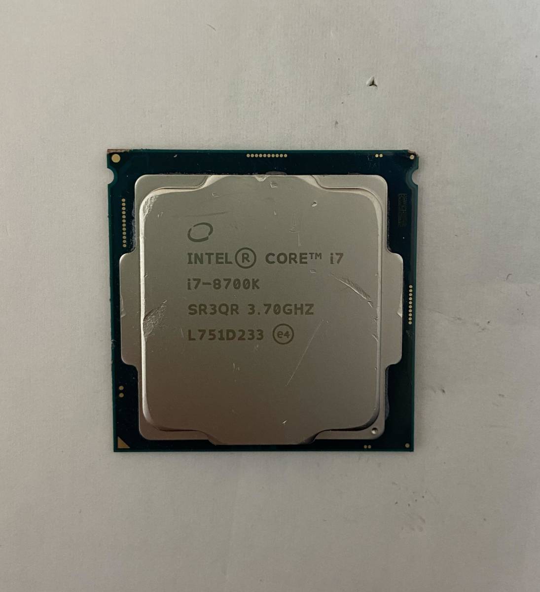Intel Core I7-8700K 分解品 LGAソケット CPU インテル ic.sch.id