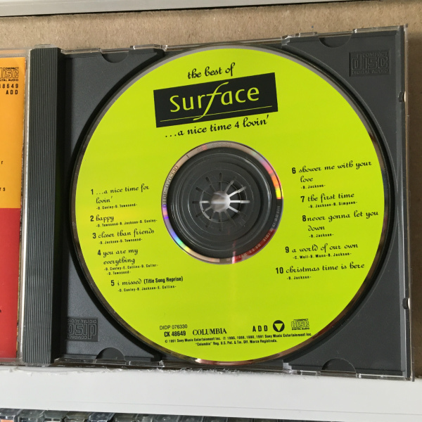 SURFACE「The Best Of Surface... A Nice Time 4 Lovin'」 ＊「Shower Me With Your Love」「Happy」等を収録したベスト盤　＊輸入盤_画像4