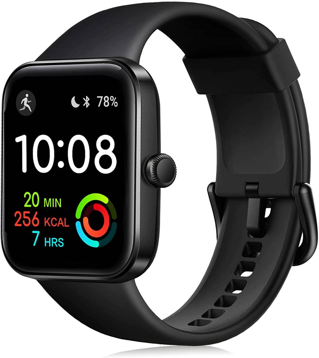 スマートウォッチ 活動量計 2022革新モデル スポーツウォッチ スマートブレスレット 数 腕時計 Bluetooth5.1 日本語アプリ 5ATM防塵耐_画像1