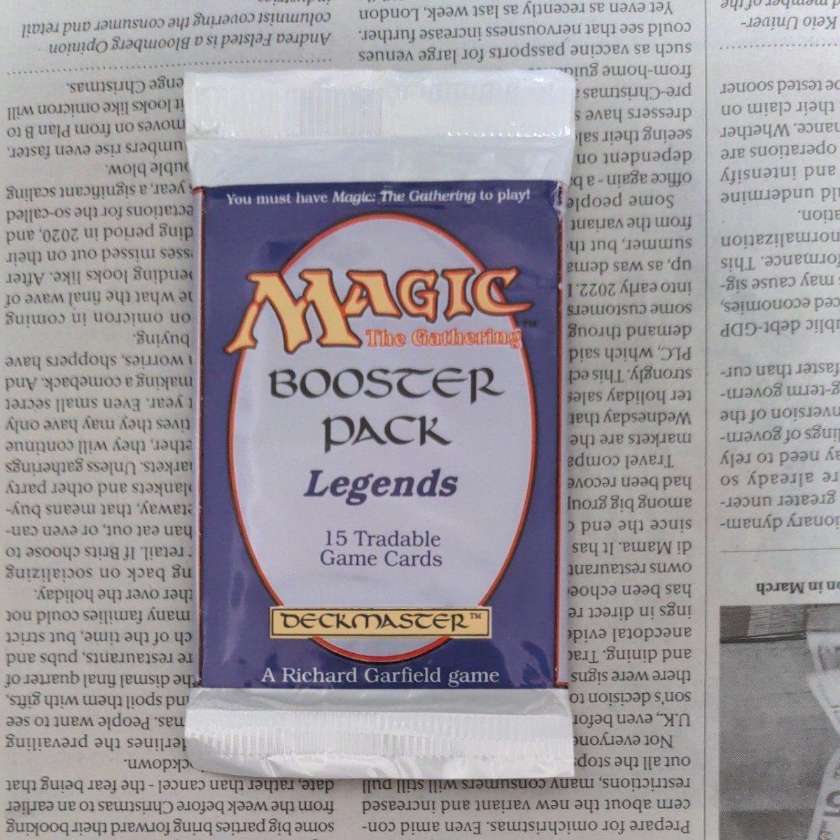 MTG Legends 未開封ブースターパック レジェンド digitaldhara.com