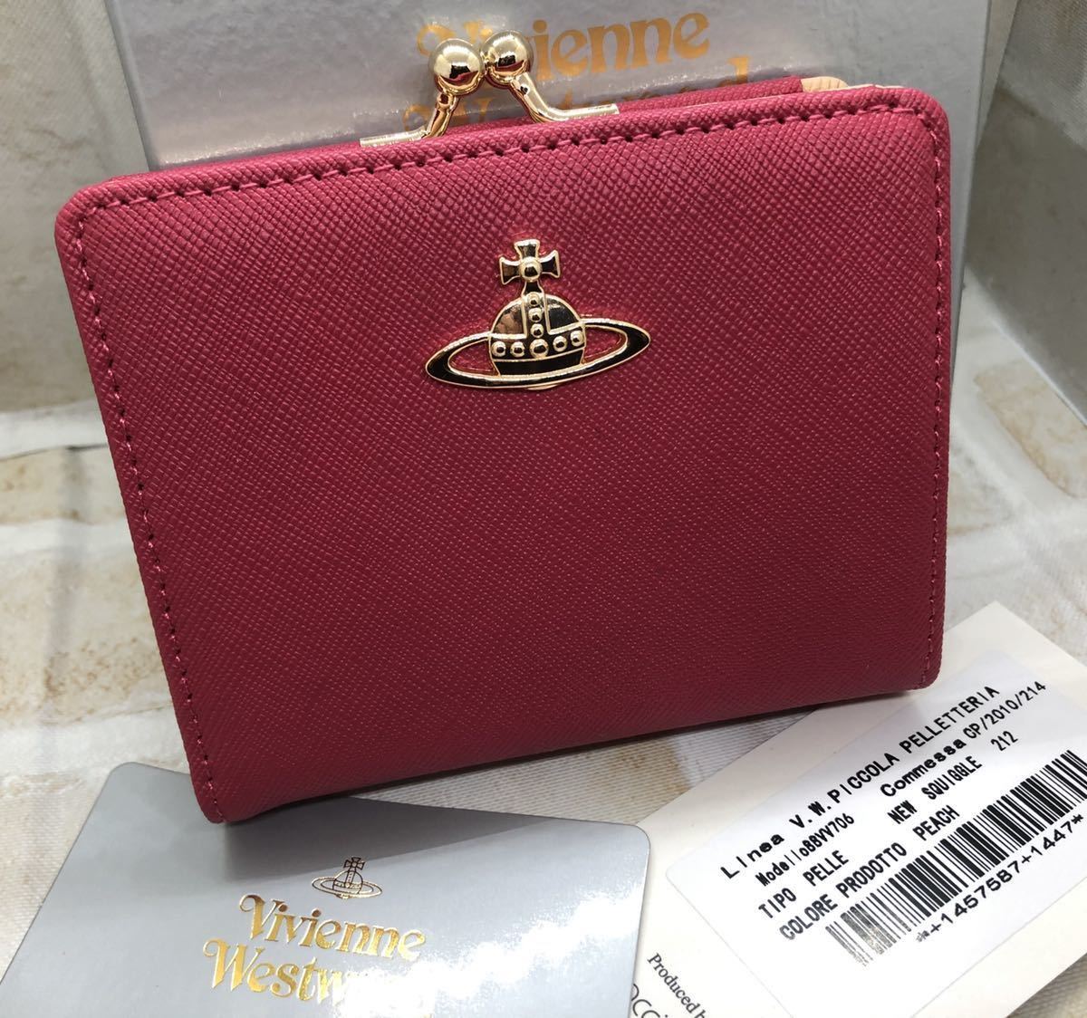 Vivienne Westwood 折り財布 コンパクト ピンク 未使用 | boum.ma