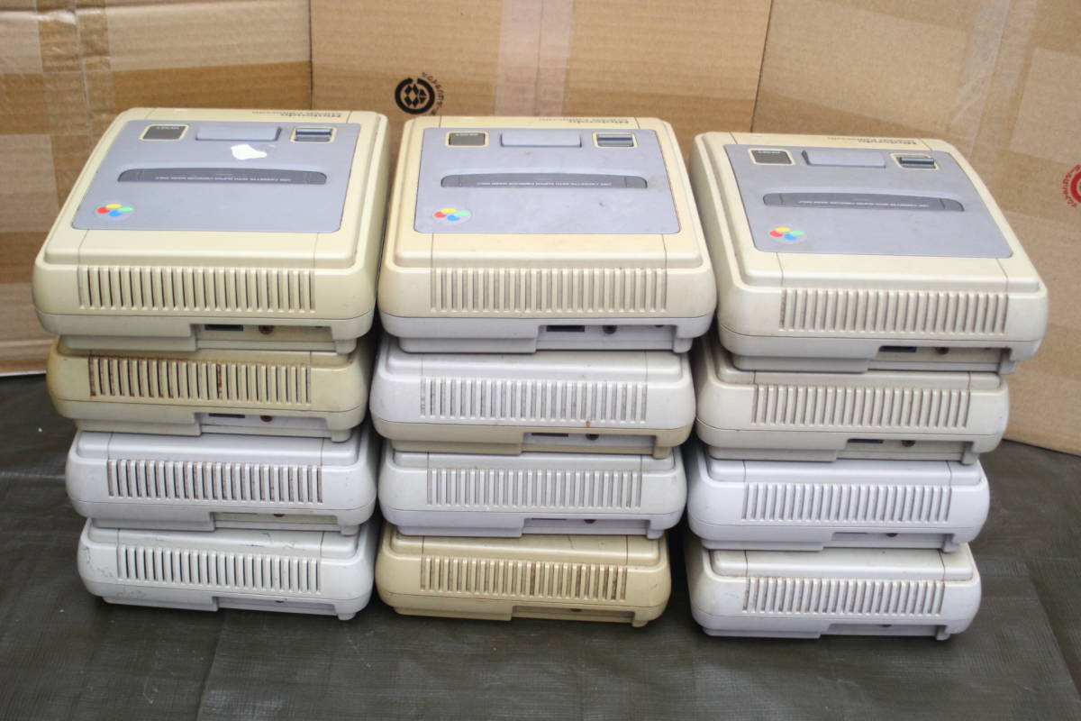 スーパーファミコン本体ジャンク 大量 まとめて12個セット 動作 スーパーファミコン本体ジャンク 大量 まとめて12個セット 動作