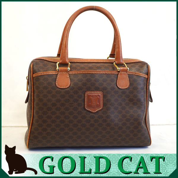 52304 CELINE セリーヌ マカダム柄 ミニボストンバッグ ヴィンテージ