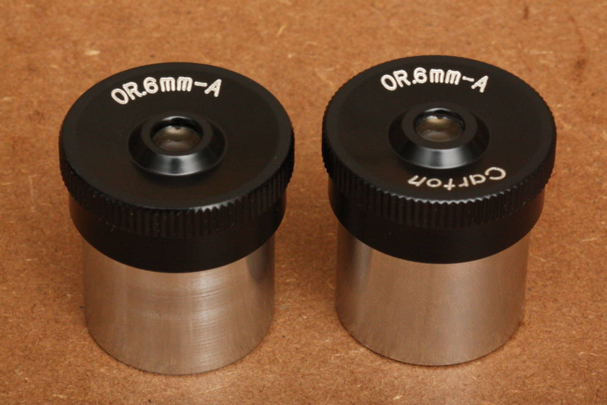 ★貴重品★Carton OR.6mm-A(Abbe) ２本セット 前期 後期 ツアイスサイズ(24.5mm) カートン 接眼レンズ アイピース