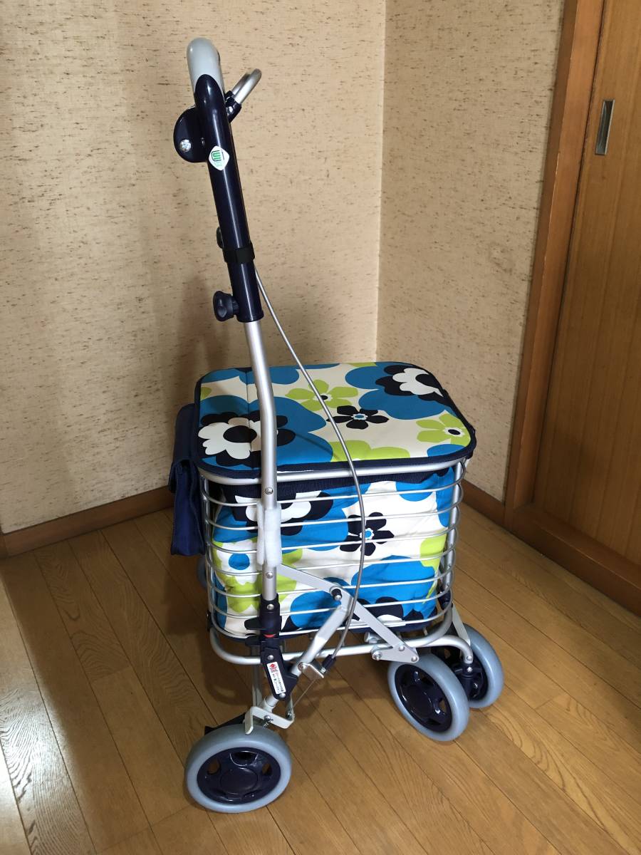 ユーバ産業】スワレル / AS-0275 花柄ブルー 歩行器 カート 説明 ユーバ産業】スワレル / AS-0275 花柄ブルー 歩行器 カート 説明