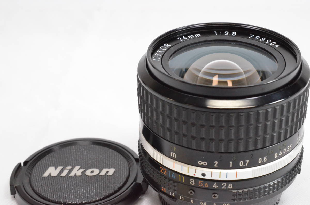 Nikon ニコン AI-S NIKKOR 24mm F2.8 爪なし MFレンズ (t821)_画像10