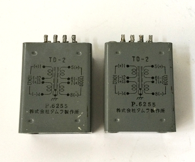タムラ製作所 TD-2 マッチングトランス２個組 - オーディオ機器