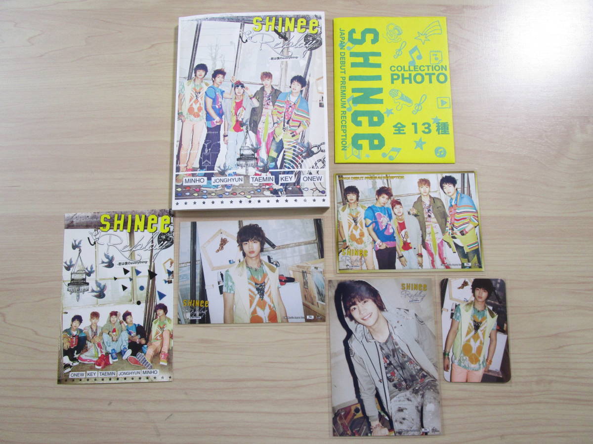 トレカ ミンホ(ミノ)☆SHINee Replay 君は僕のeverything CD&DVD 初回限定ポストカード(全員)& 日本デビューイベントフォトセット 日本レア_画像1