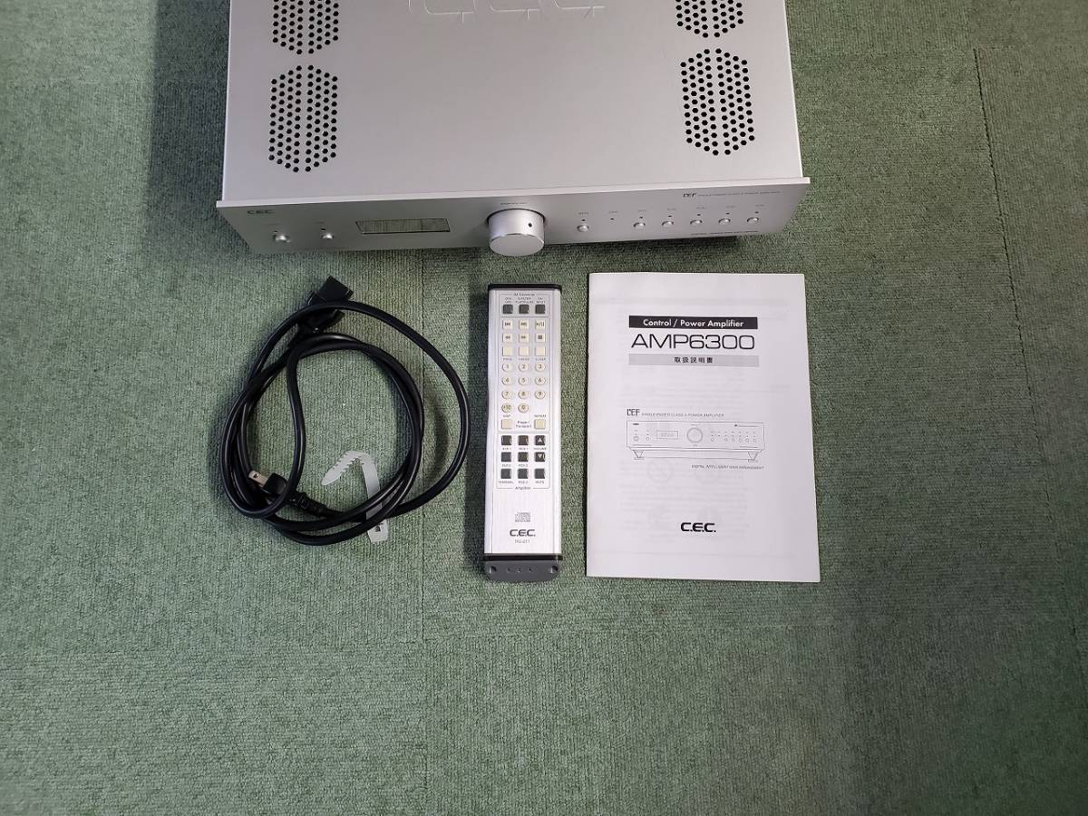 CEC AMP6300 プリメインアンプ 説明書 リモコン付 ジャンク扱いで