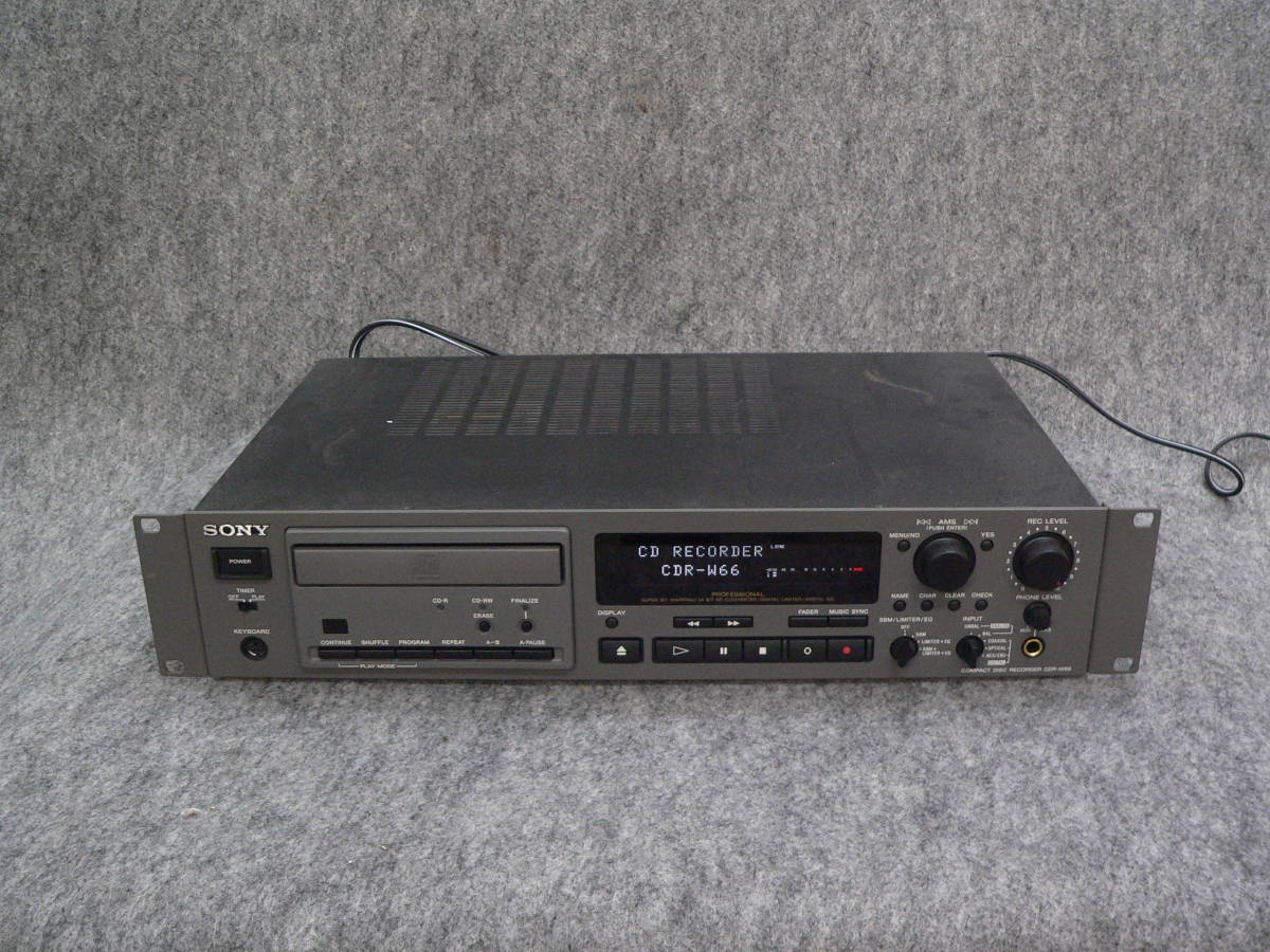 SONY　CDレコーダー　CDR-W66　ジャンク品_画像1