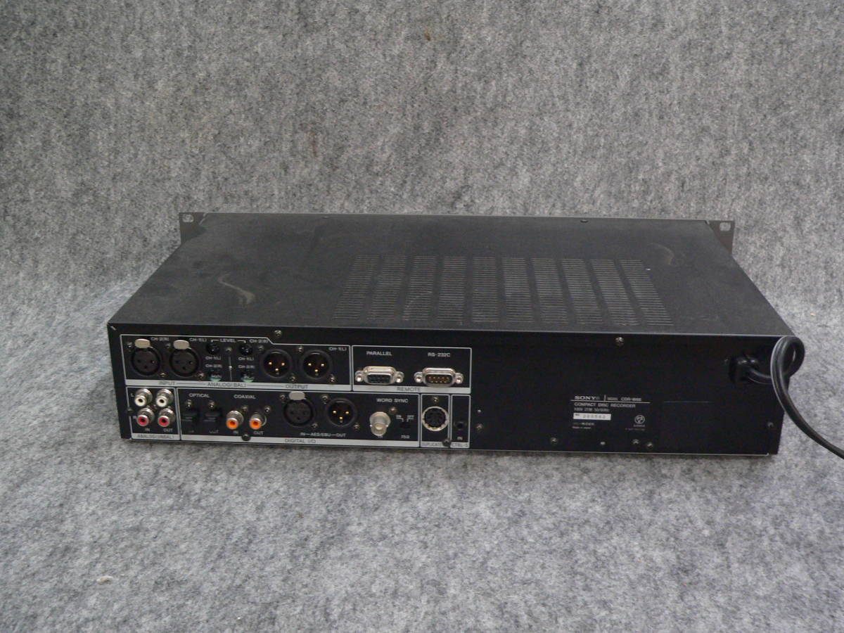 SONY　CDレコーダー　CDR-W66　ジャンク品_画像4