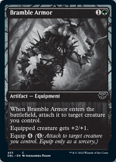 MTG ■緑/英語版■ 《棘茨の鎧/Bramble Armor》イニストラード:ダブルフューチャー DBL_画像1